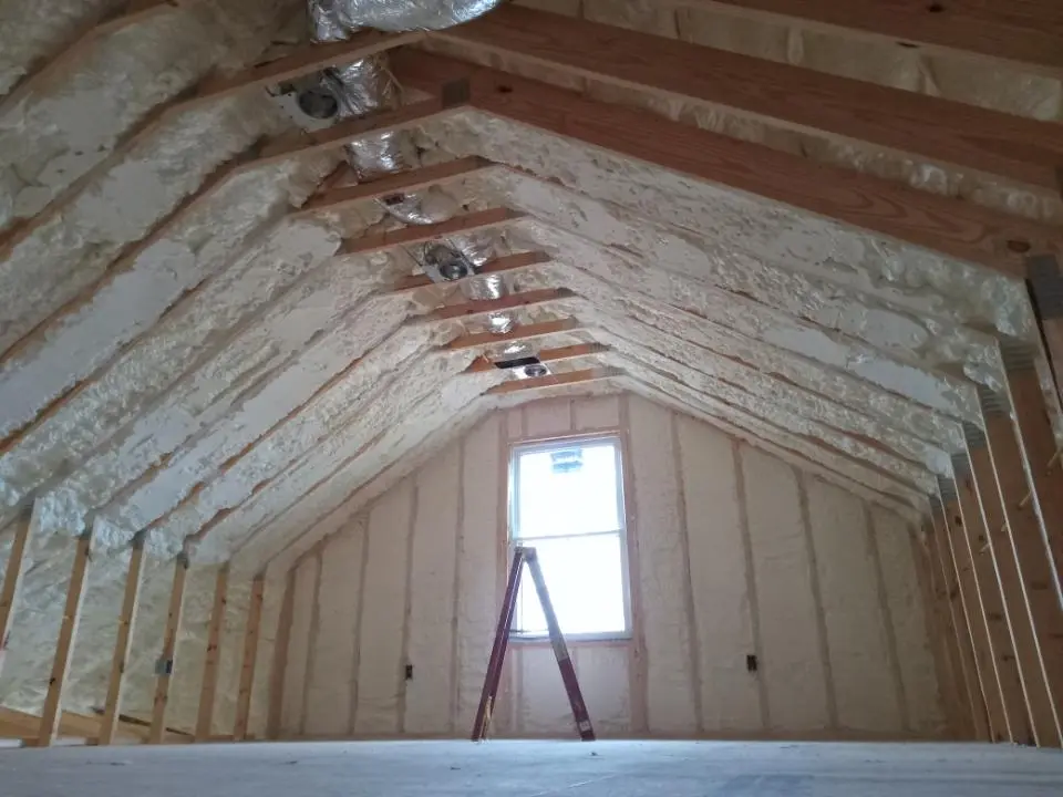 Spray foam roofing application for Crawl Space Insulation project in Kelso
